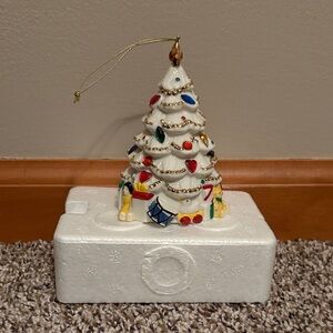 Porcelain 2003 Festive Christmas Tree Ornament
